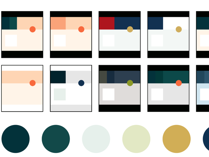Color palettes and samples