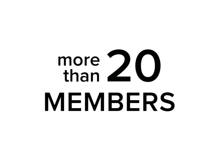 More than 20 members