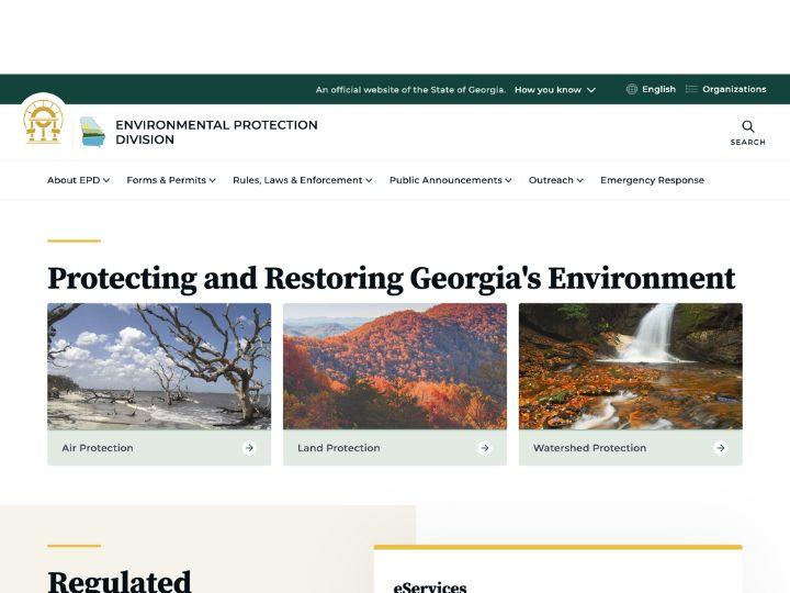 Georgia Environmental Protection Division website