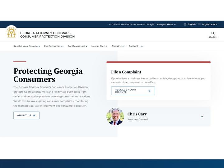 Consumer Protection Division website