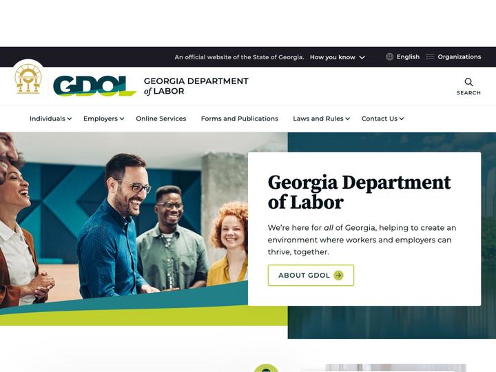 Department of Labor website