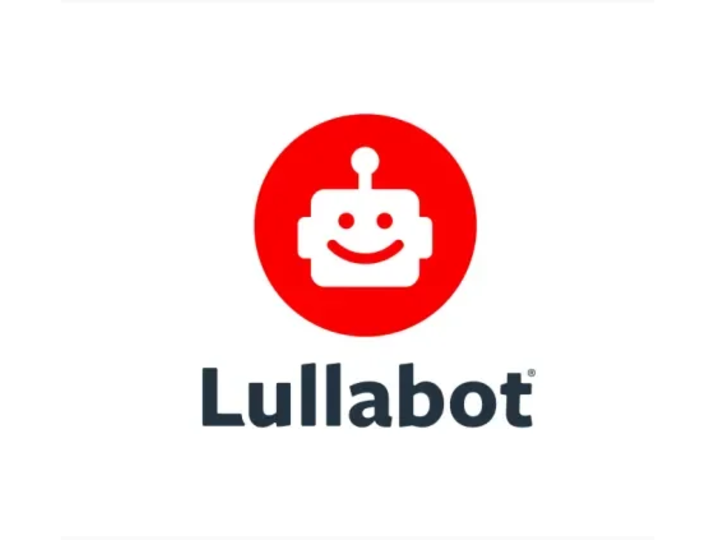 lullabot logo with red circle background and a robot head