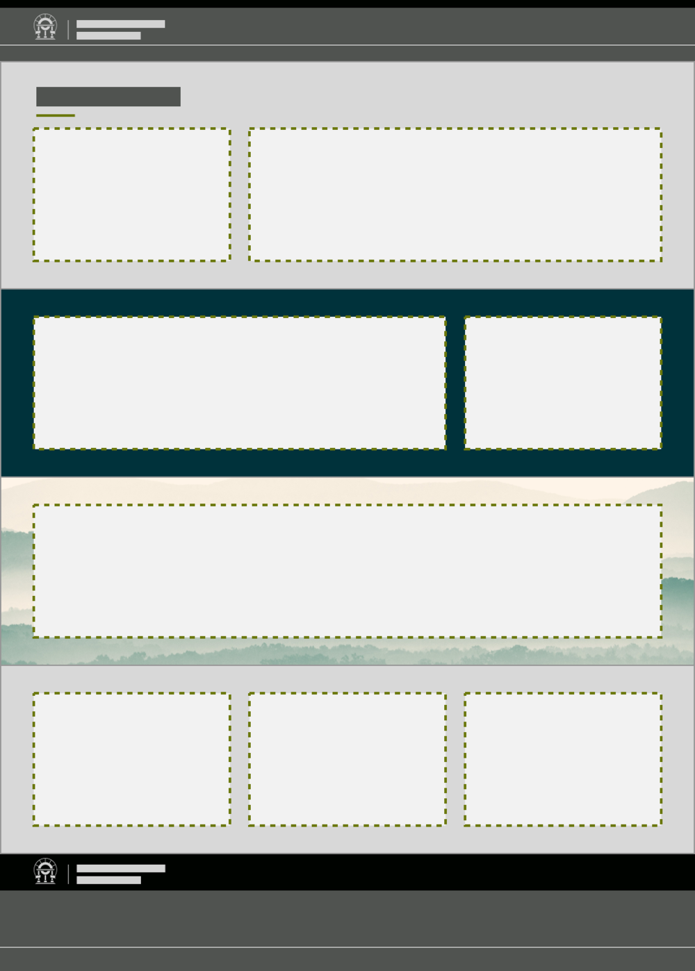 A blank Digital Services web page wireframe