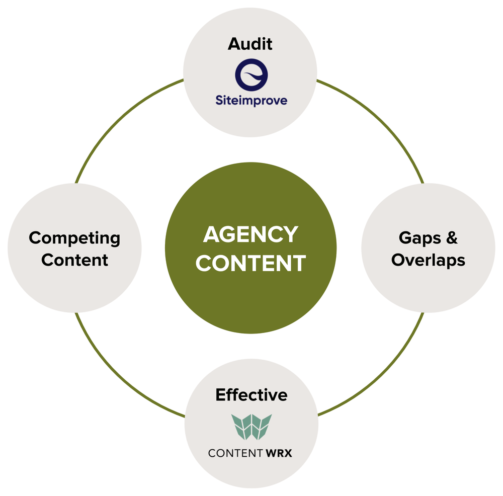 Diagram of agency content analysis methods
