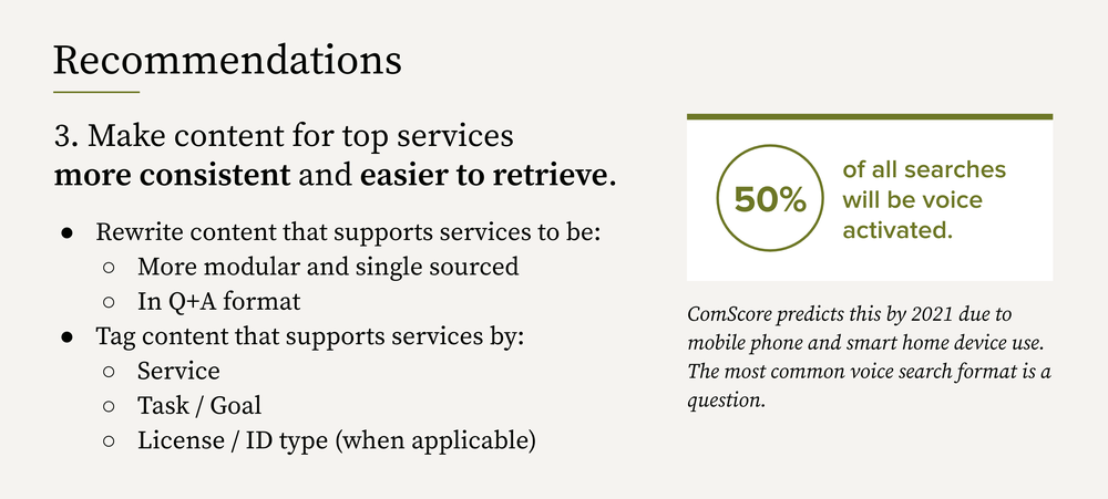 Illustration showcasing how to make content more consistent and easier to retrieve