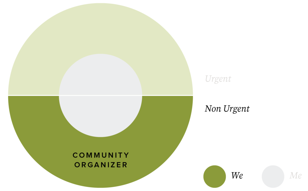 Diagram of the organizer goal archetype