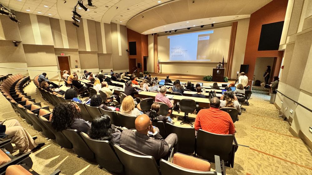 Audience at GOVTalks 2025 looking towards the stage
