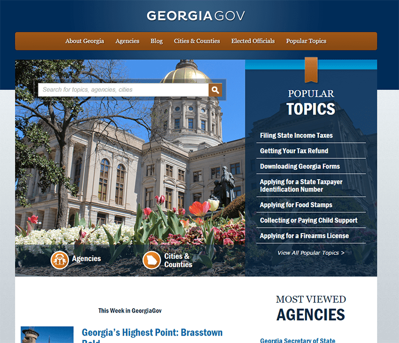 The Georgia.gov site in Drupal 7