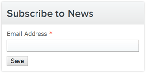 A 'Subscribe to News' drop down menu