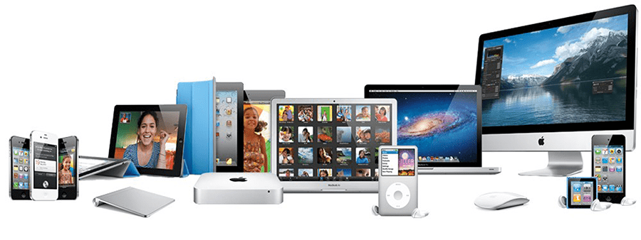 A showcase of digital products from Apple