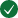 A green circle with a check