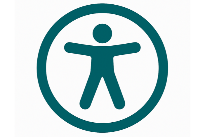 silhouette of person inside circle